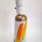 Grand pied de lampe Holmegaard en verre coloré