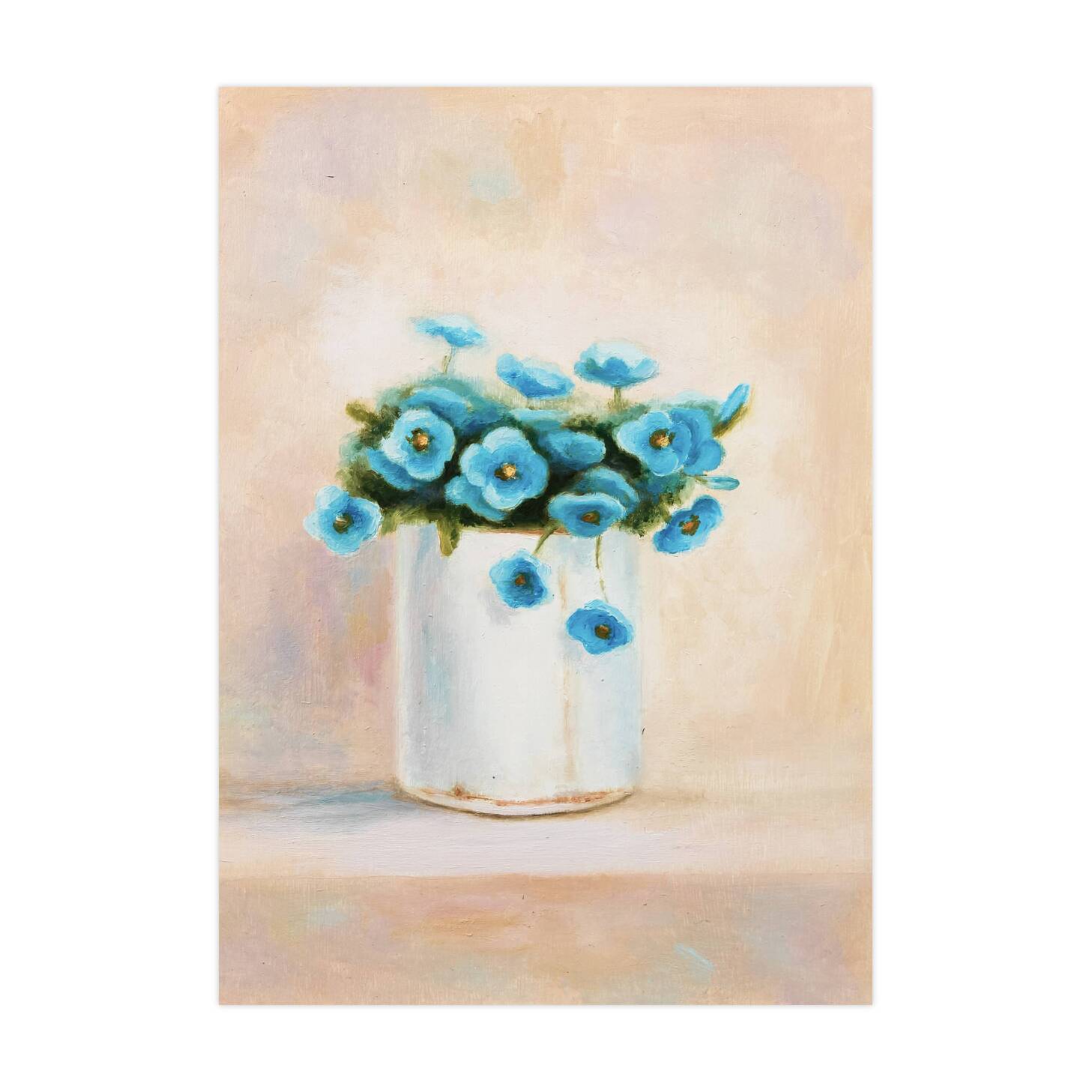 Cuadro al oleo de flores. Flores al oleo. Cuadro de flores.