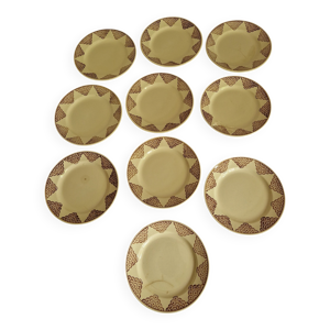lot de 10 assiettes à