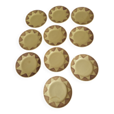 Set of 10 Dessert Plates Saint Amand Model 4054