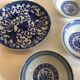 set of 4 bowls and 4 asian porcelain cups