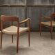 2x Niels Otto Møller Chair Model 56 in Teak, 1960s Denmark