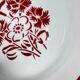 Set of 6 flat plates "Annecy", KG Lunéville, 20th century