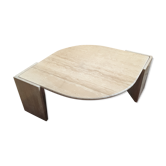 Table basse travertin vintage