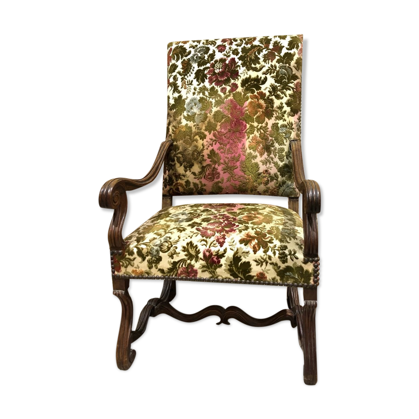 Louis xiv style armchair, 19th century