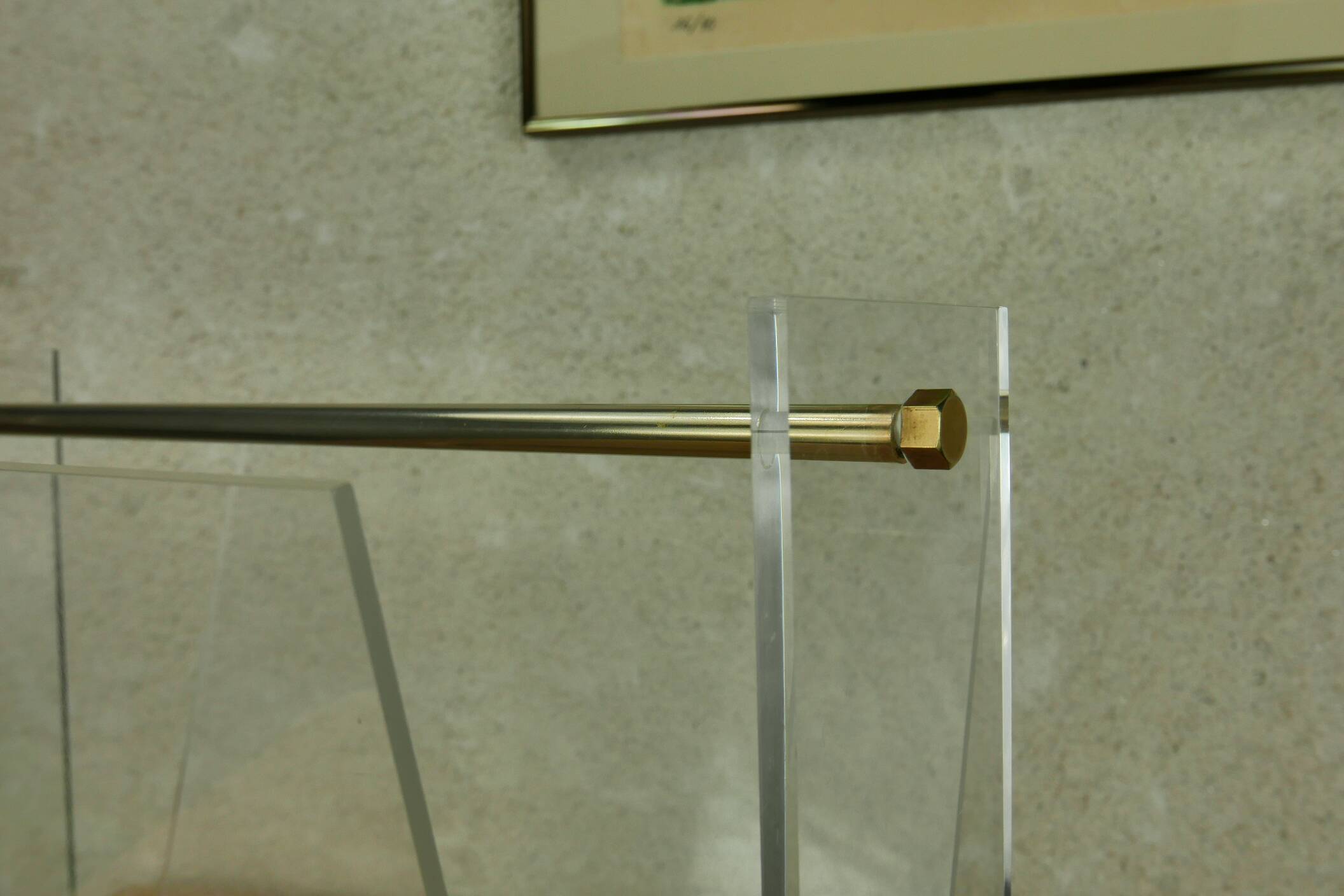 Roche Bobois plexiglass magazine rack 70