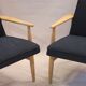 Armchairs created by Mr. Zieliński year 60 blue fabric