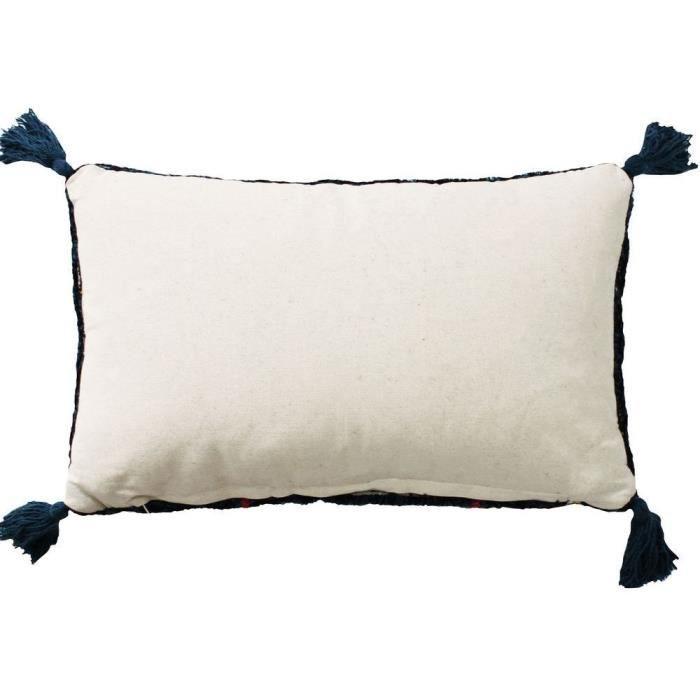 Berber style Azilal midnight blue cushion