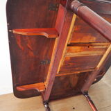 Mahogany side table with shutters