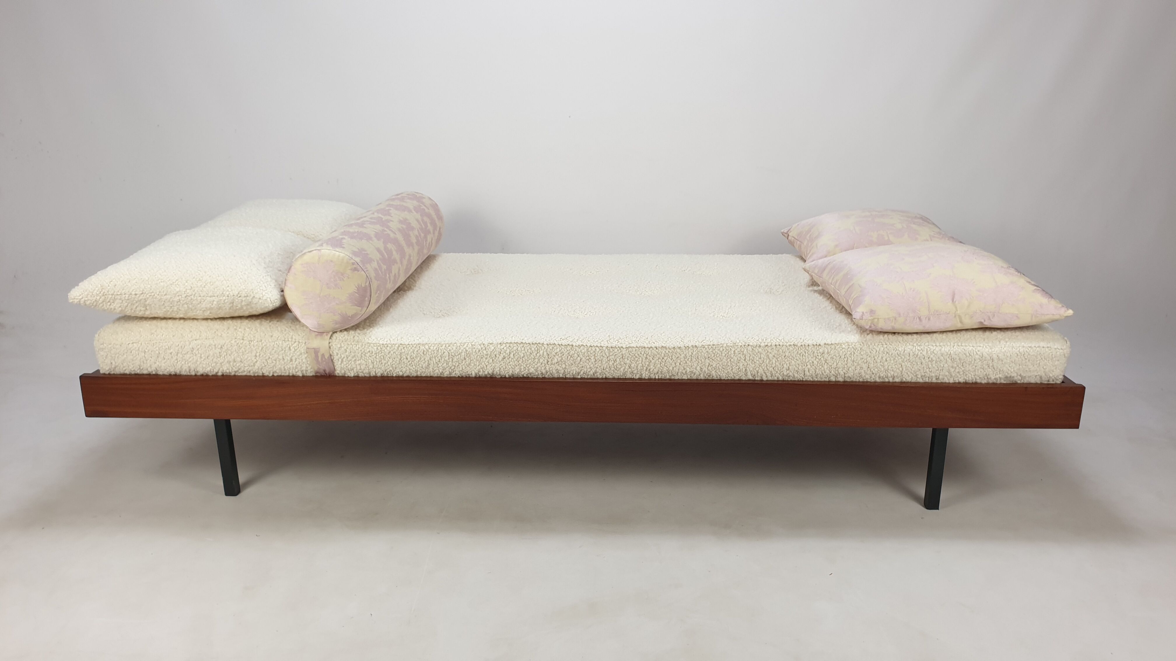 Teak Daybed with Dedar Cushions, 1960s
