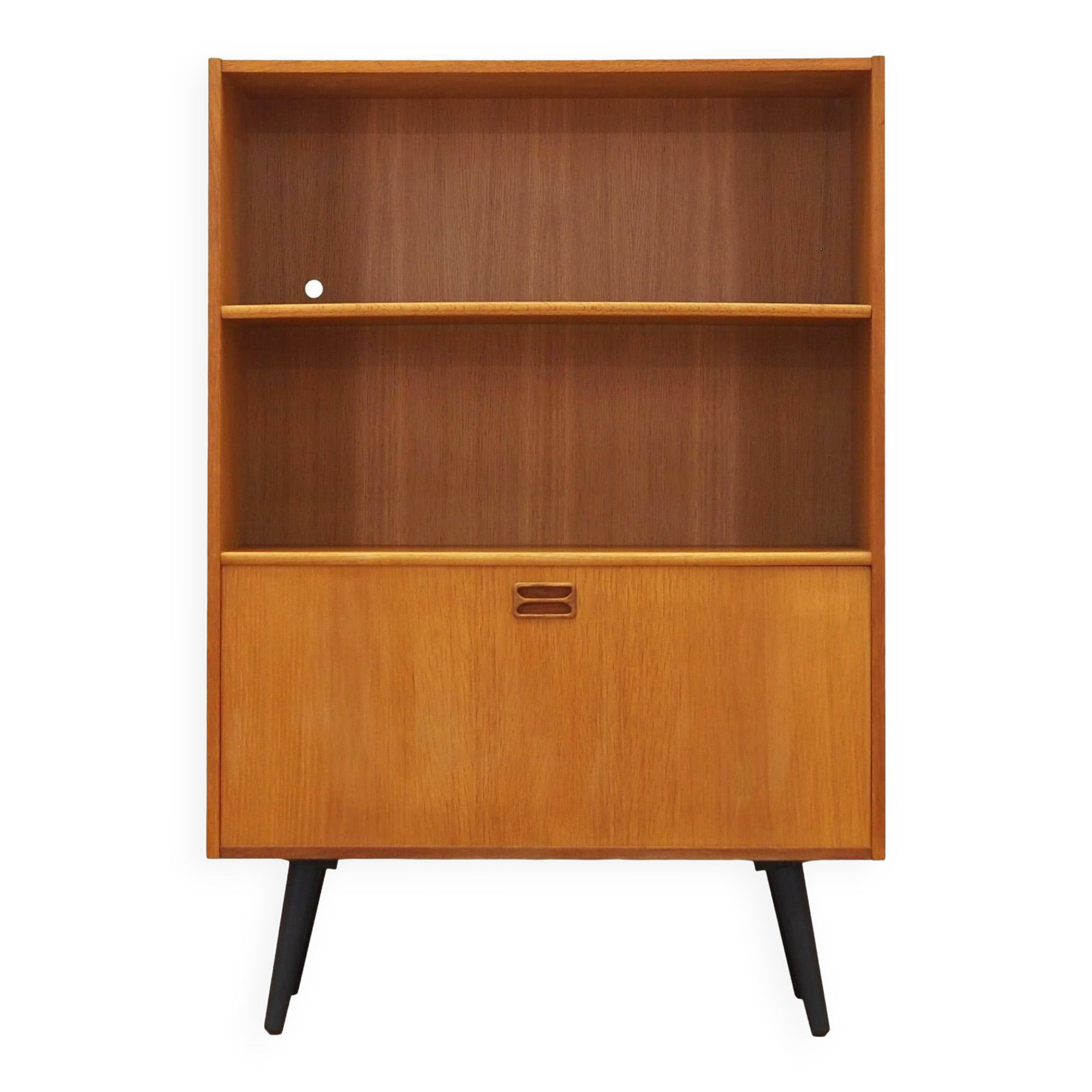 Bibliothèque en frêne, design danois, années 1970, designer : Erik Jensen