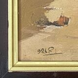 Orientalist painting. Framed oil. 1940 60.