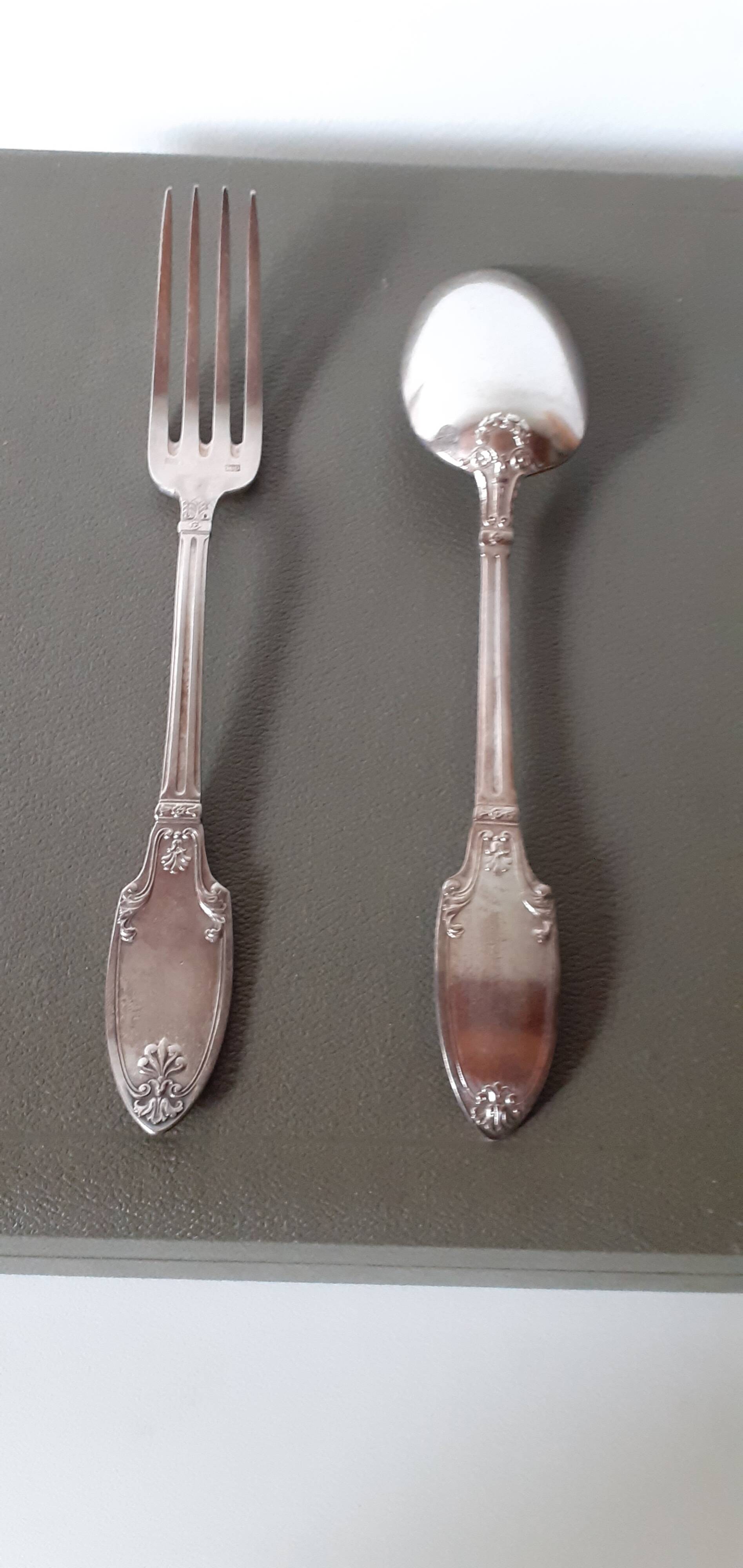 Silver-plated cutlery 34 pieces