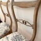 Pair of antique chairs, floral fabric
