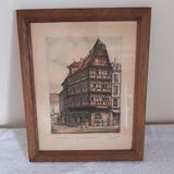 Magnificent watercolor signed Barday