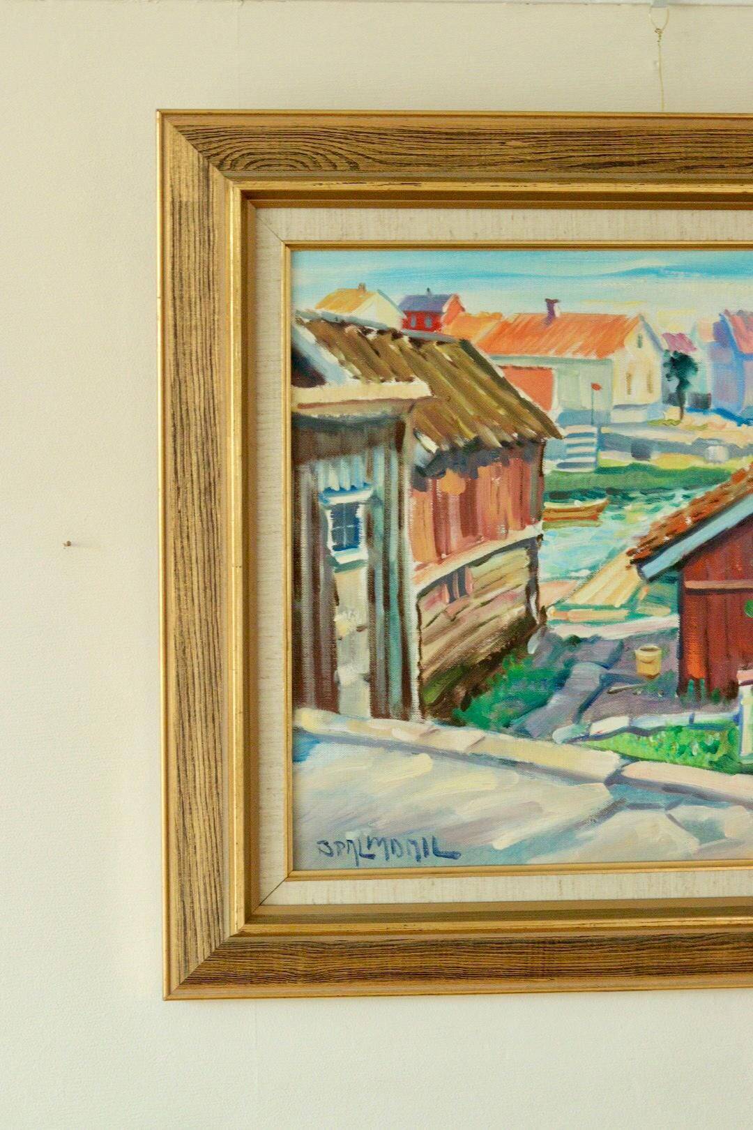 « Scène de village » de Bruno Palmdahl