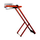 Red lamp model "Sintesi" of tavolo by Ernesto Gismondi for Artemide / Italy 70s