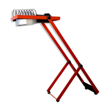 Lampe rouge modèle "Sintesi" de tavolo de Ernesto Gismondi pour Artemide, Italie années 70