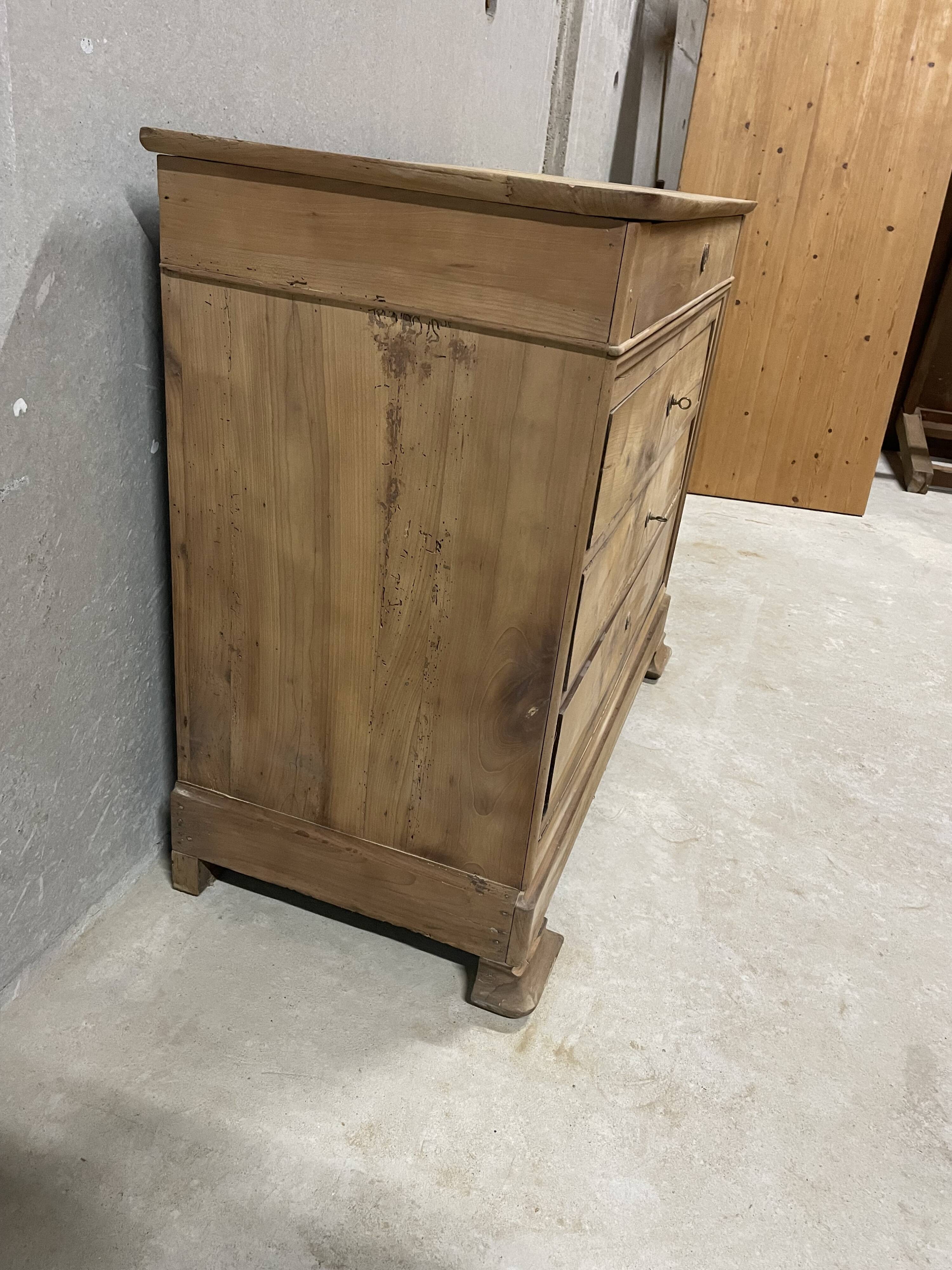 Large antique solid wood chest of drawers – charm of a family home