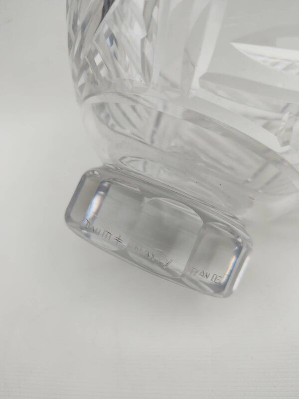 Coupe en cristal Daum Nancy, croix de Lorraine.