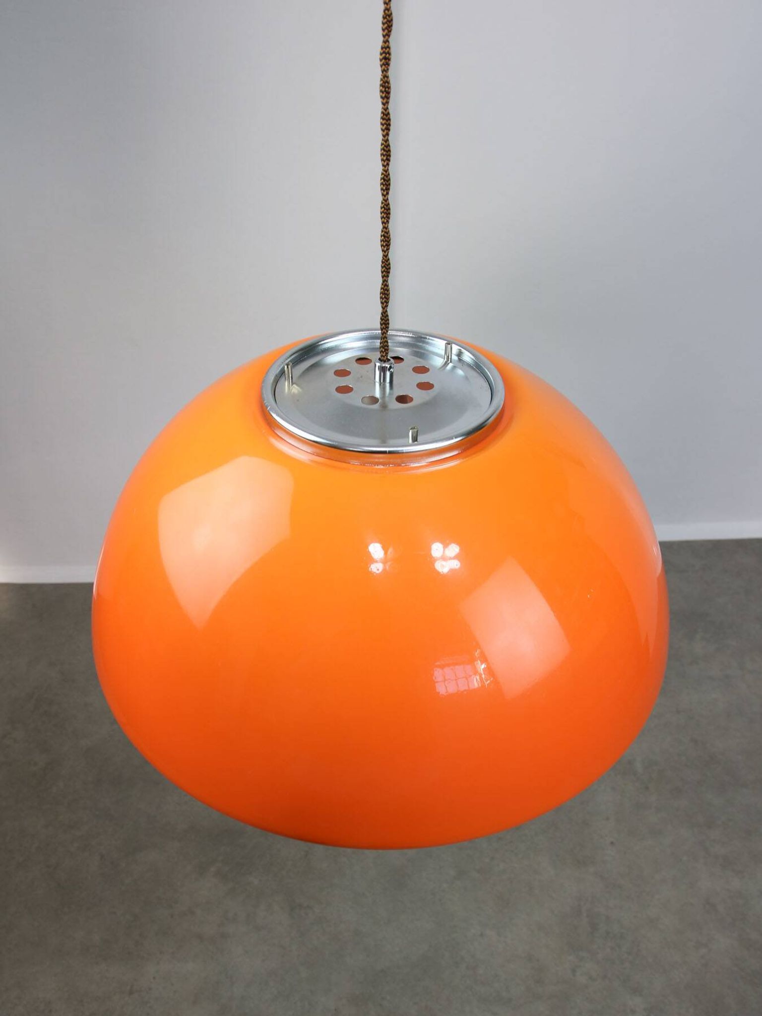 Lampe à Suspension Space Age Cabras par Luigi Massoni pour Guzzini, 1960s