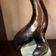 1950s Ceramic Sea Lion Lamp with Black Varnished Enamel, Signed