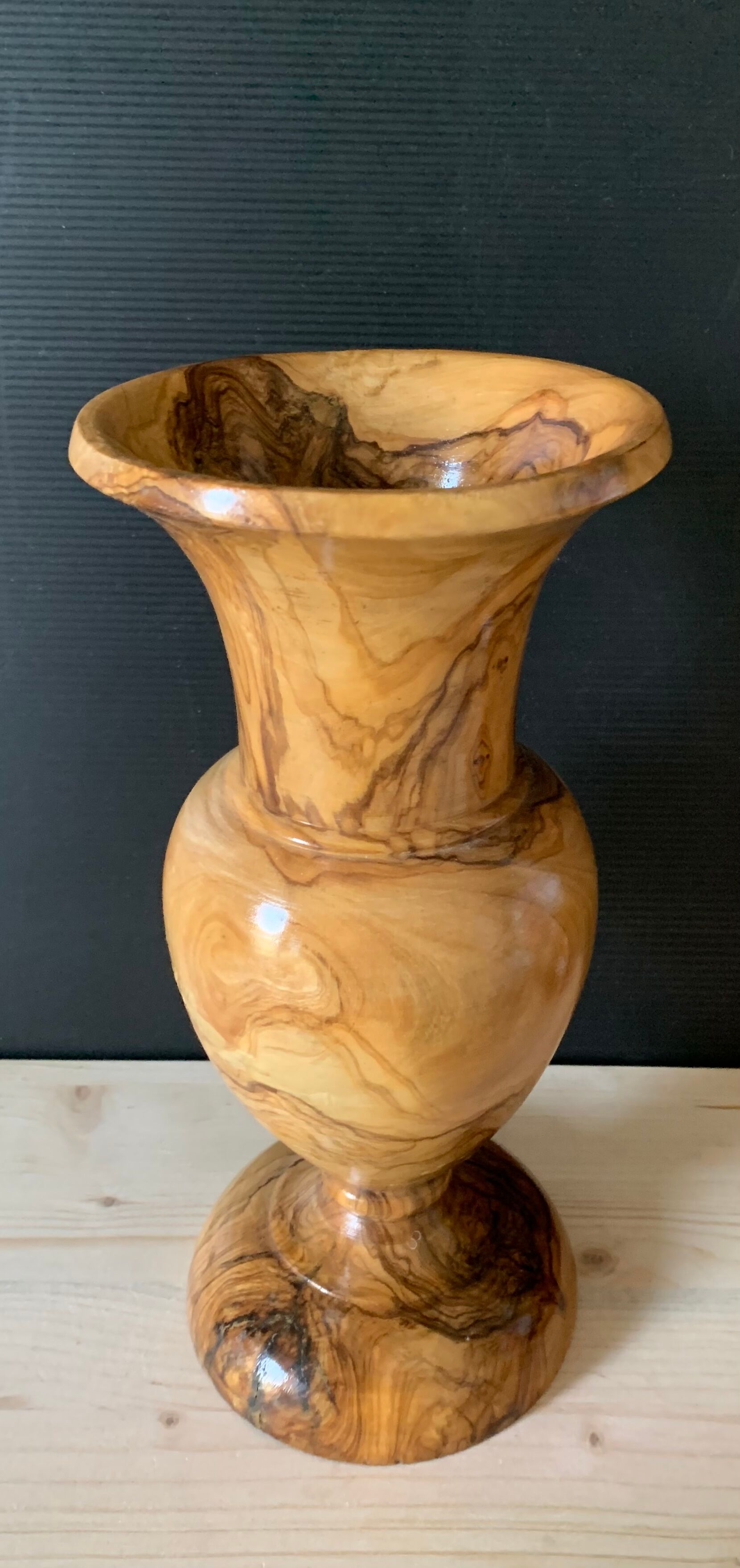 Wooden vase