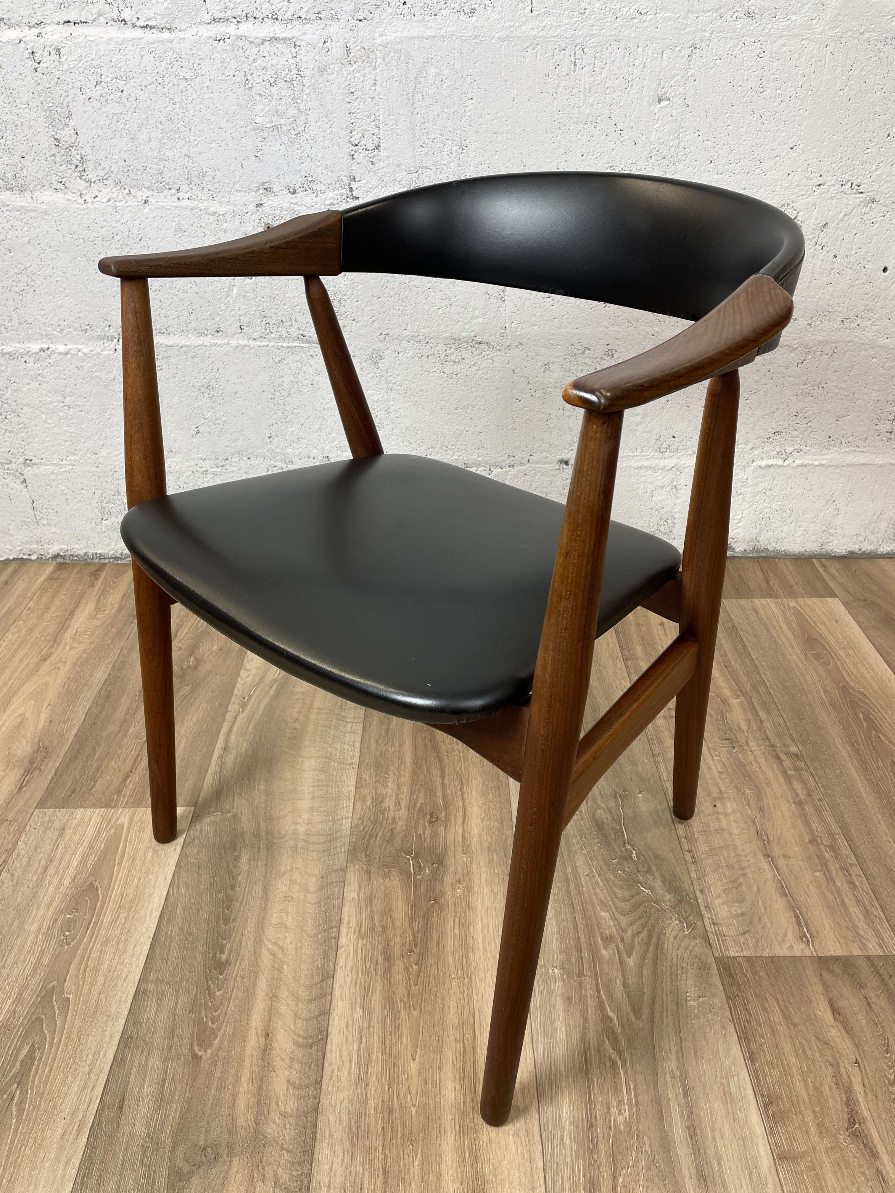 Vintage Scandinavian teak armchair model 213 by Th Harlev for Farstrup Møbler, 60s