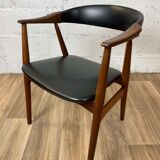 Vintage Scandinavian teak armchair model 213 by Th Harlev for Farstrup Møbler, 60s