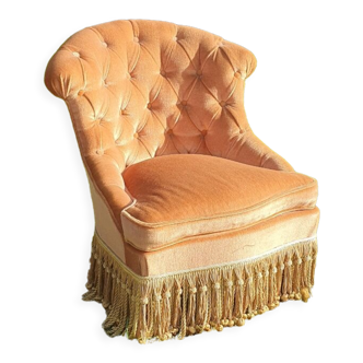 Velvet armchair