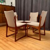 Set of four Vamdrup Stolefabrik chairs, Denmark, 1960s