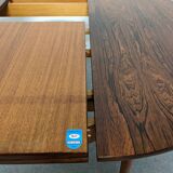 Scandinavian extendable rosewood dining table from the 60s/70s