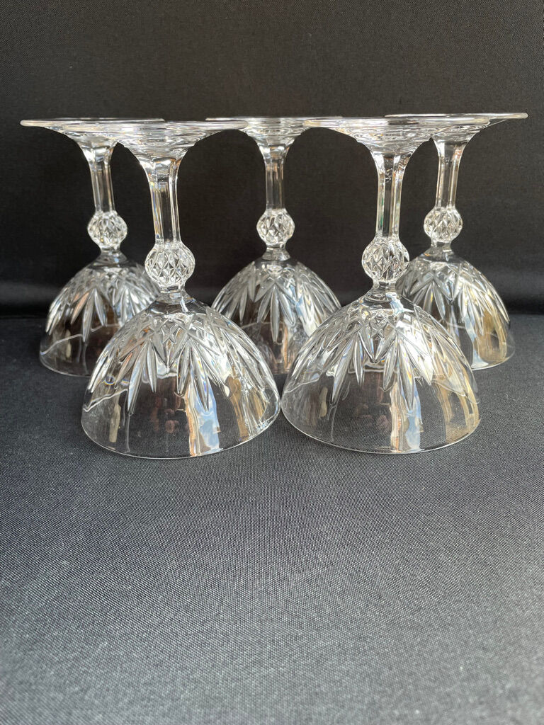 Champagne Glasses (5) - Mid-century modern - Crystal