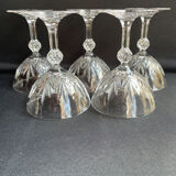 Champagne Glasses (5) - Mid-century modern - Crystal