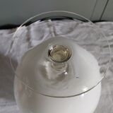White opaline vase vintage 70's - 32 cm