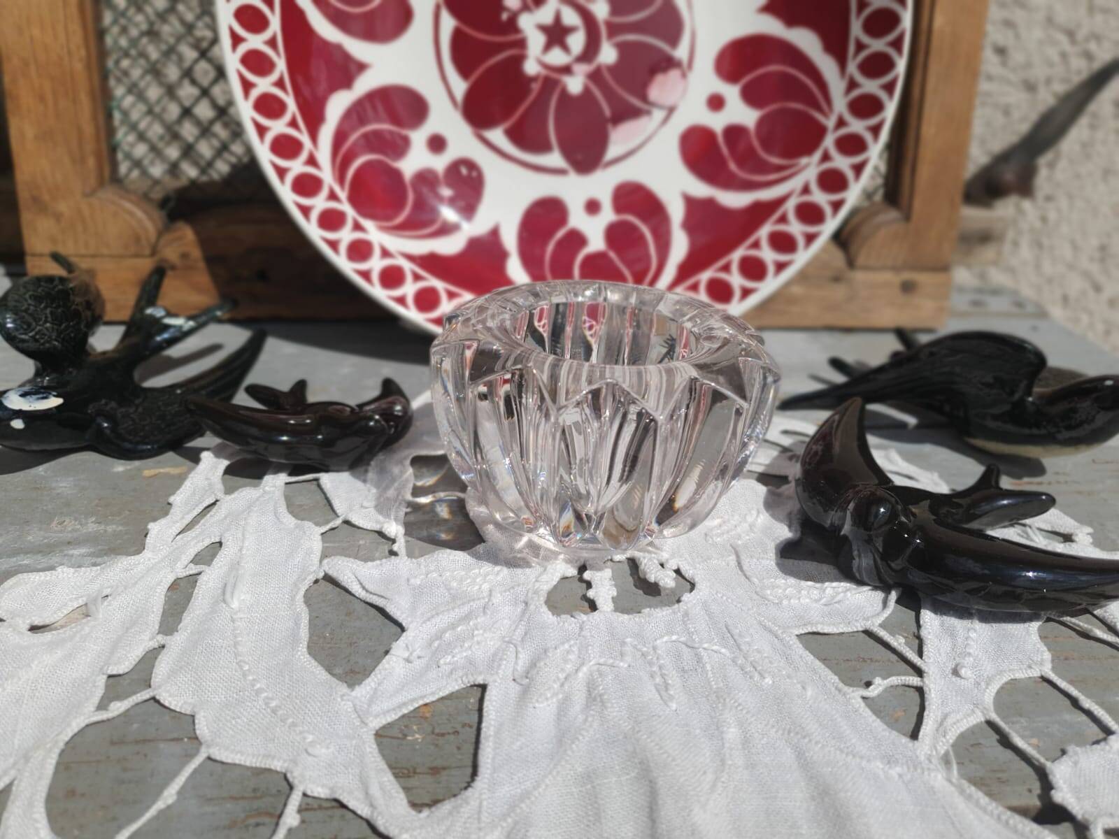 crystal ashtray P. D'Avsen