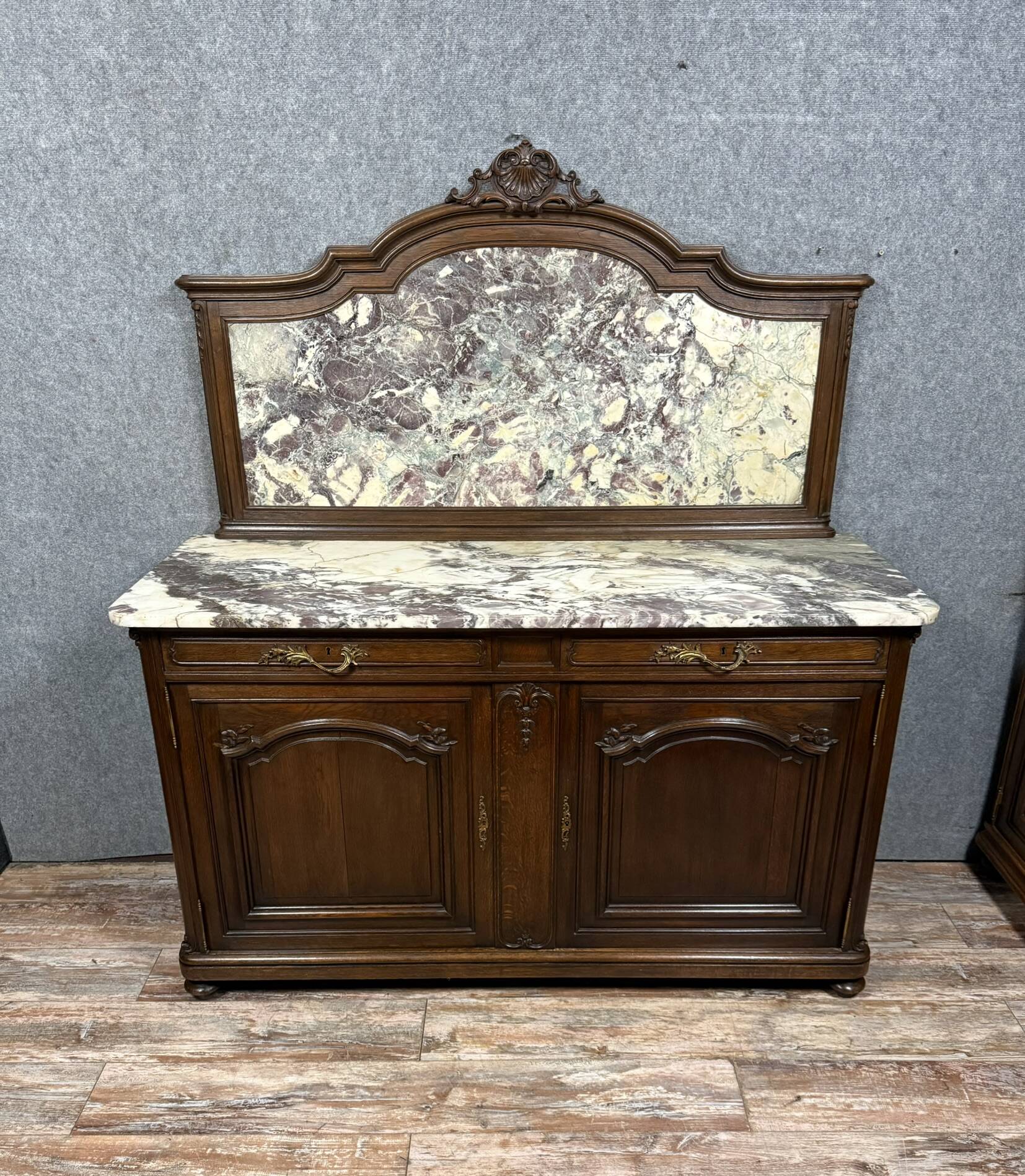 Napoleon III period oak sideboard circa 1850
