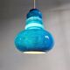 Large Space Age pendant light in blue opaline, 1960s-70s