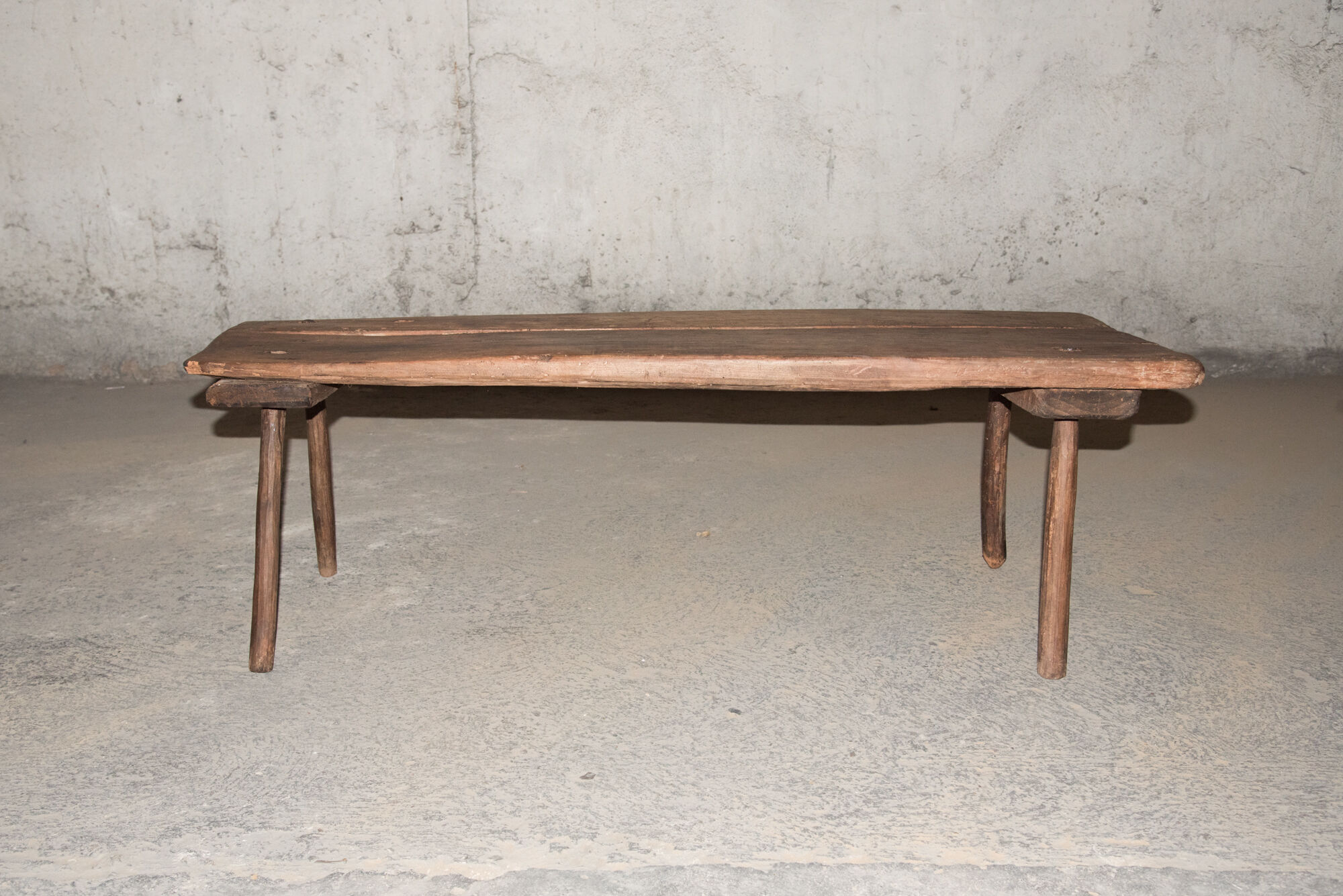 Ancient brutalist bench