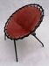 Vintage leather balloon chair, 1960s