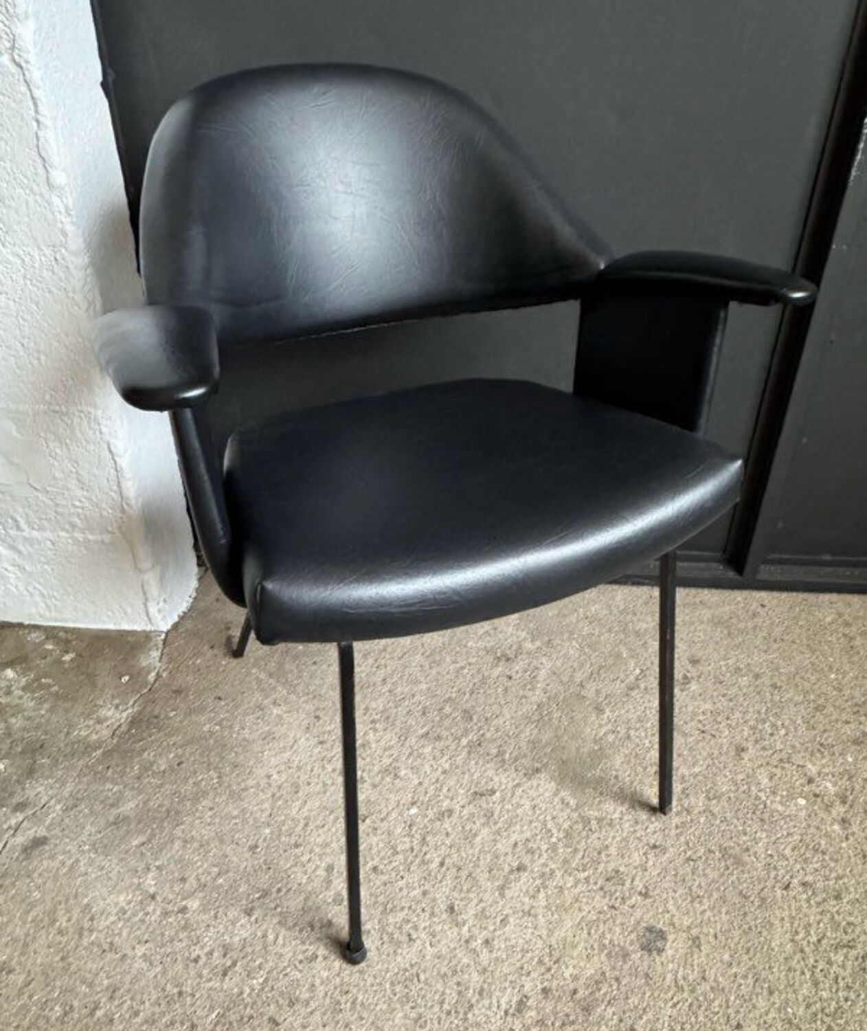 Black armchair from the 1950s