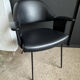 Fauteuil noir années 50