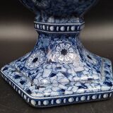 Antique xixeme delft paires de vases hexagonal - petrus regout maestricht