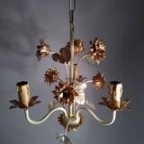 3-pointed metal beige and gold lacquered metal