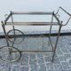 Jansen Silver-finish Rolling Serving Cart