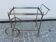 Jansen Silver-finish Rolling Serving Cart