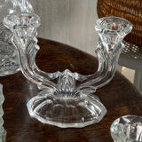 Glass candle holders