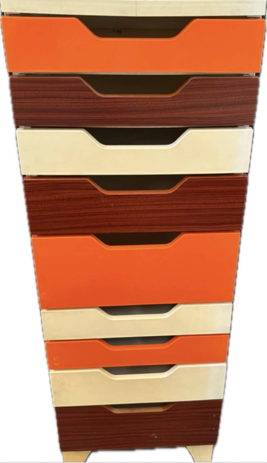 Plastic chest of drawers 1970