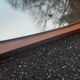Scandinavian mirror 70s, 77x37 cm
