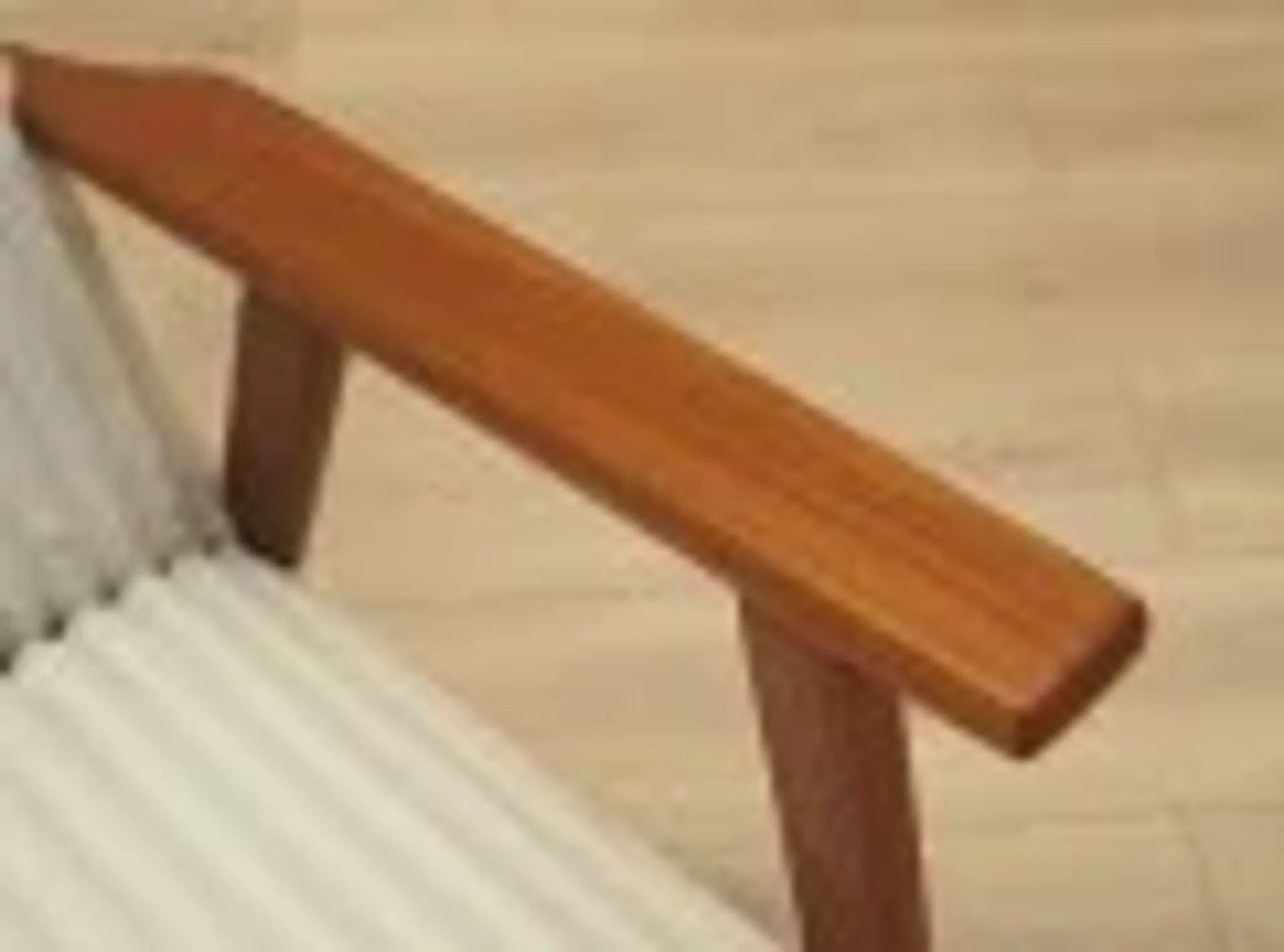 Danish teak lounge chair with new velour upholstery, 1960s